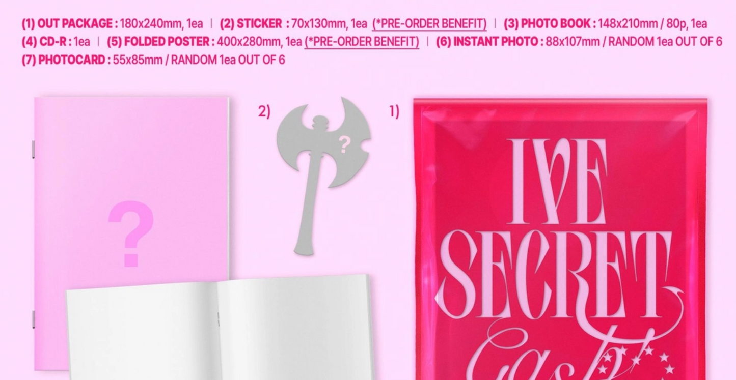 PRE-ORDER: IVE - 4th Mini Album IVE SECRET com POB