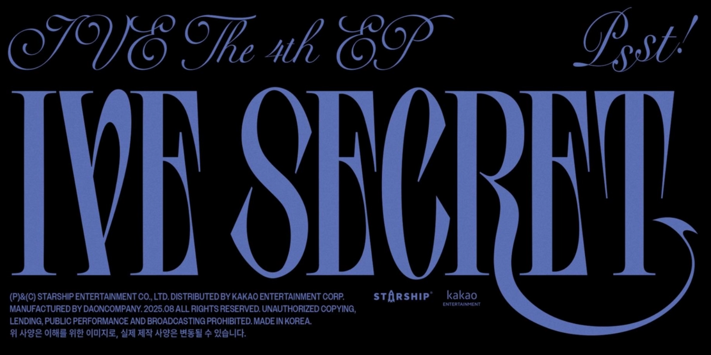PRE-ORDER: IVE - 4th Mini Album IVE SECRET com POB