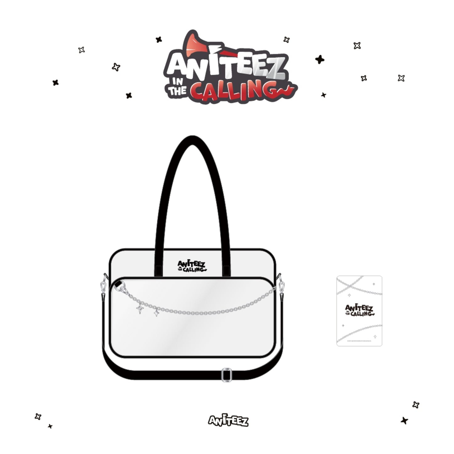 ATEEZ ANITEEZ IN THE CALLING PVC POCKET SHOULDER BAG