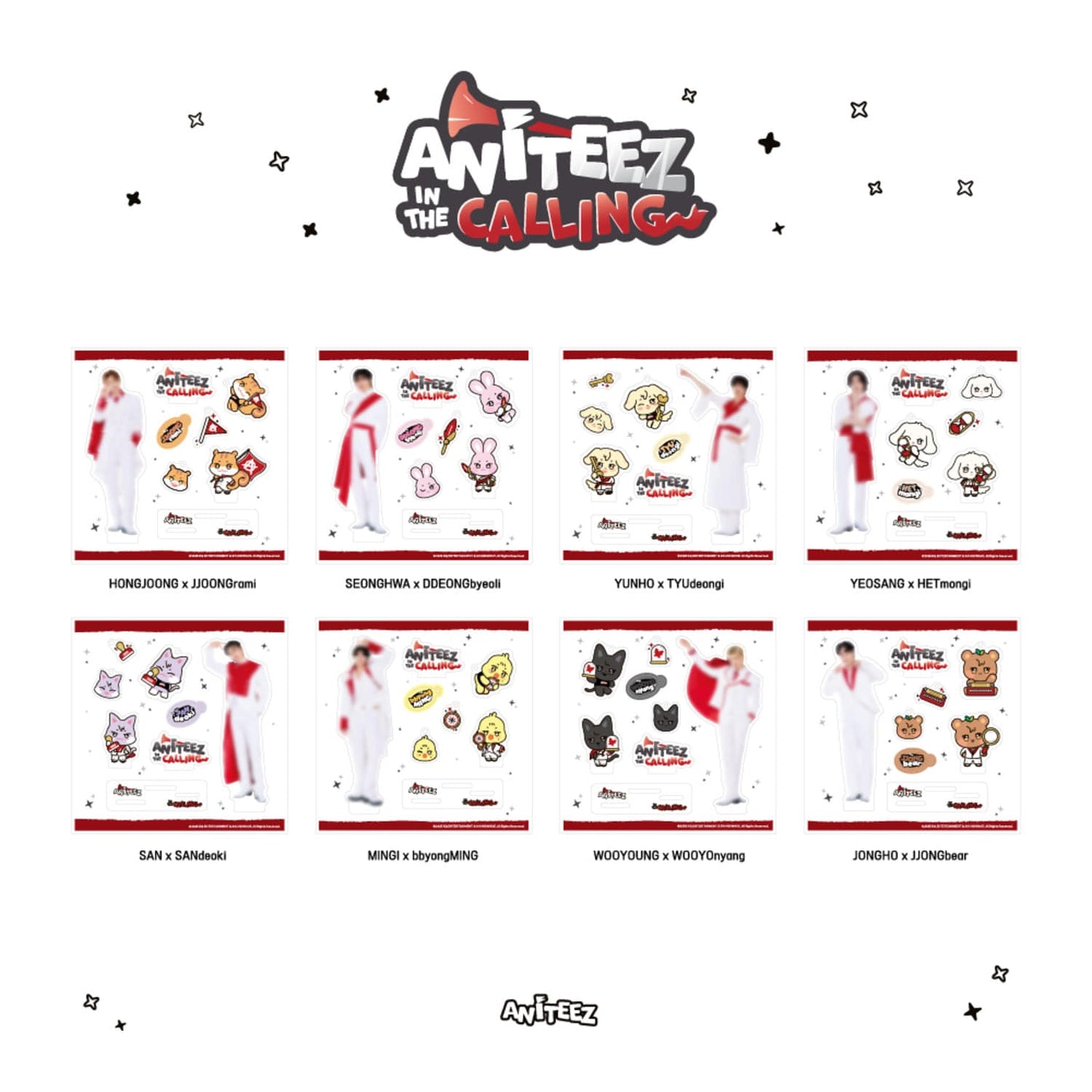 ATEEZ ANITEEZ IN THE CALLING ACRYLIC DIY KIT