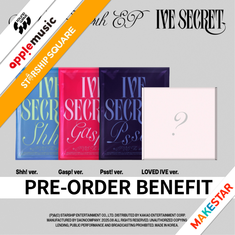 PRE-ORDER: IVE - 4th Mini Album IVE SECRET com POB