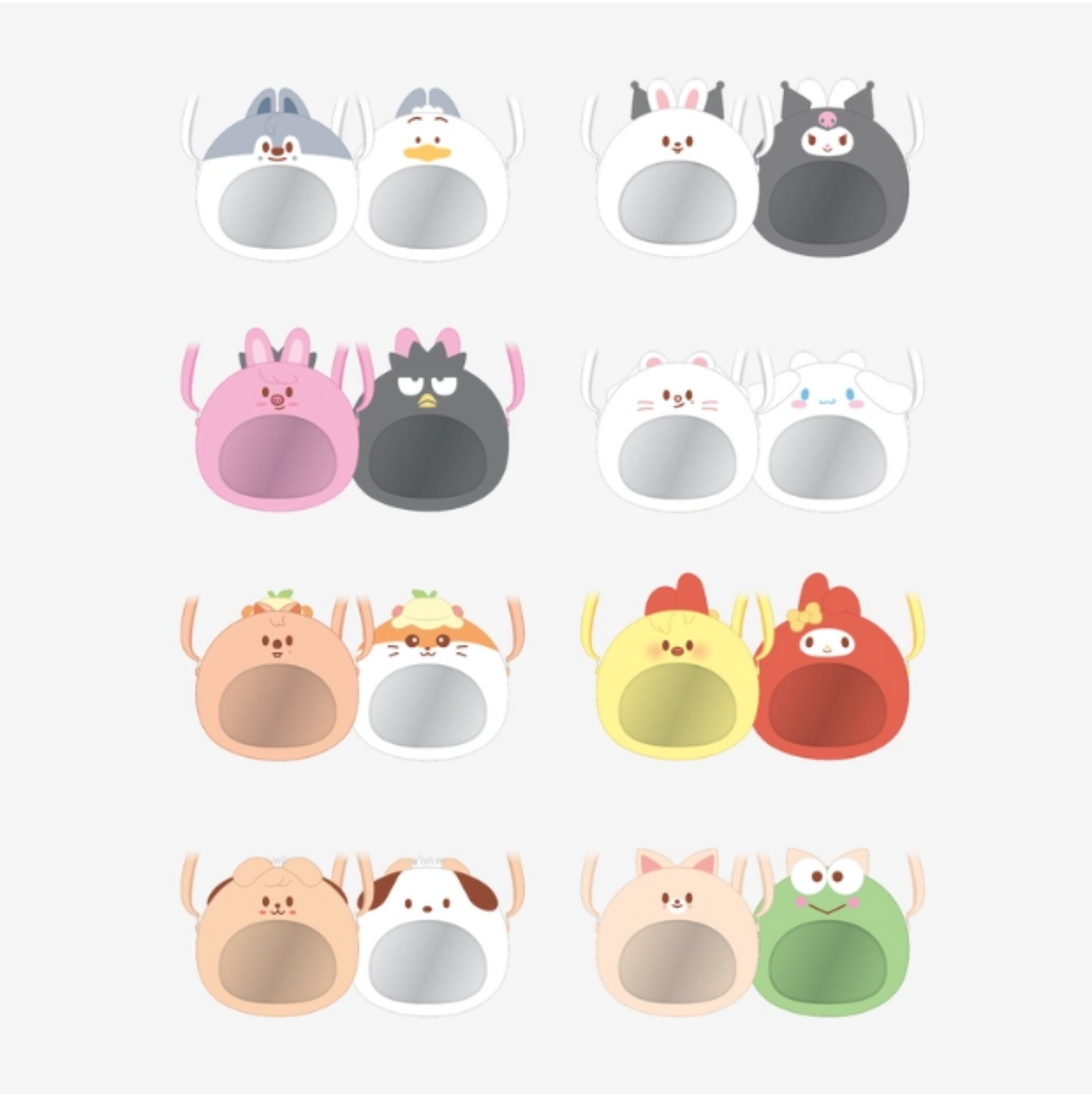 PRE-ORDER: SKZOO X SANRIO CHARACTERS - PLUSH PVC CROSS BAG