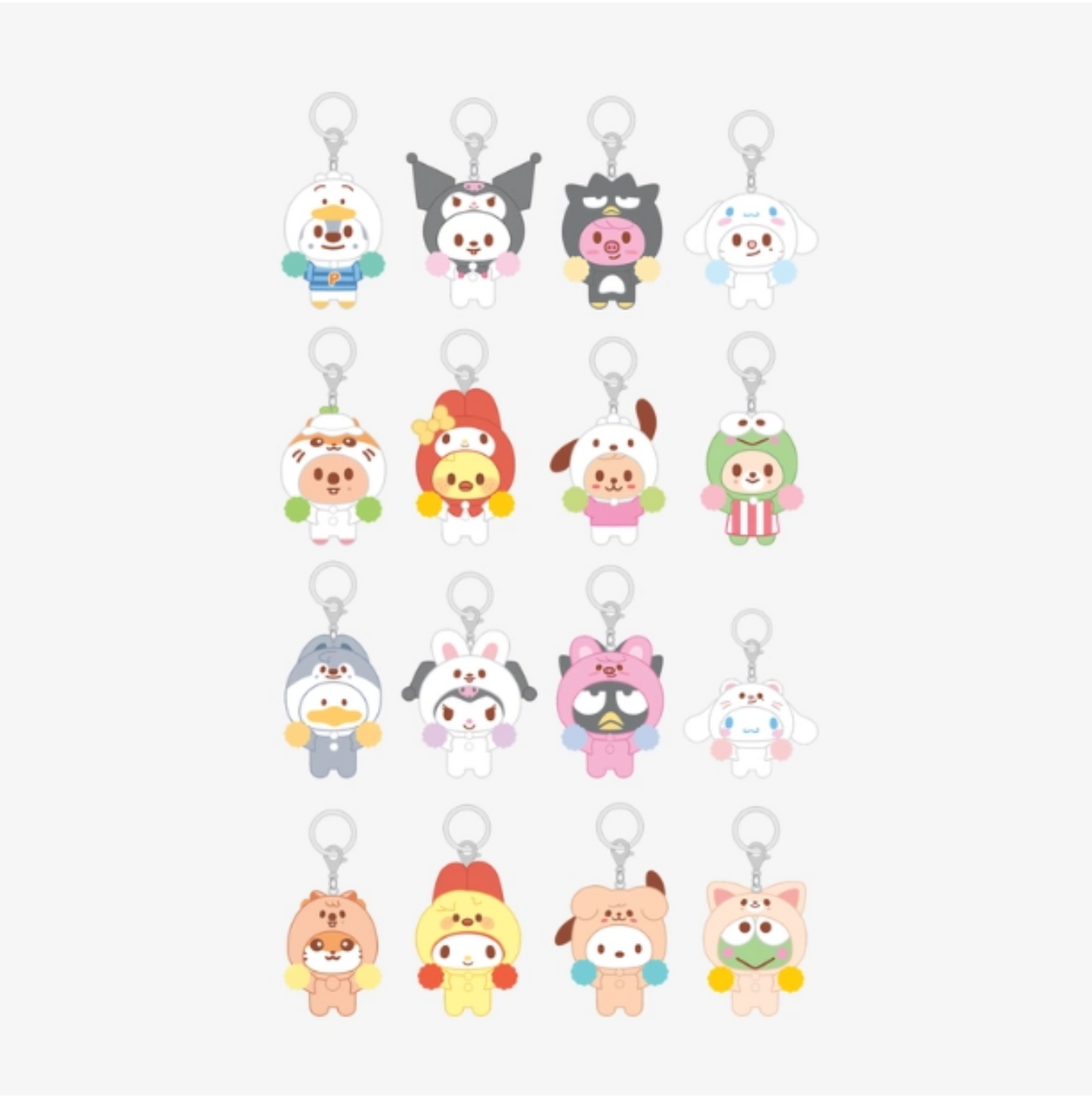 PRE-ORDER: SKZOO X SANRIO CHARACTERS - SECRET FLOCKED FIGURE KEYRING (CHEER UP Ver.) (RANDOM)