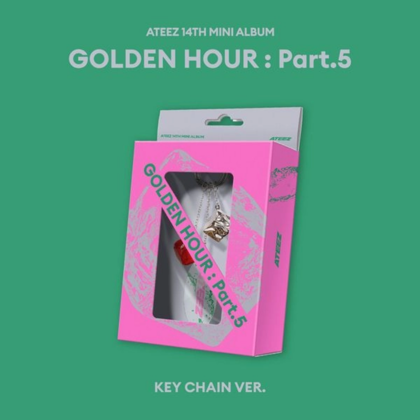 PRE-ORDER: ATEEZ - 14th Mini Album GOLDEN HOUR : Part.5 (KEY CHAIN Ver.)