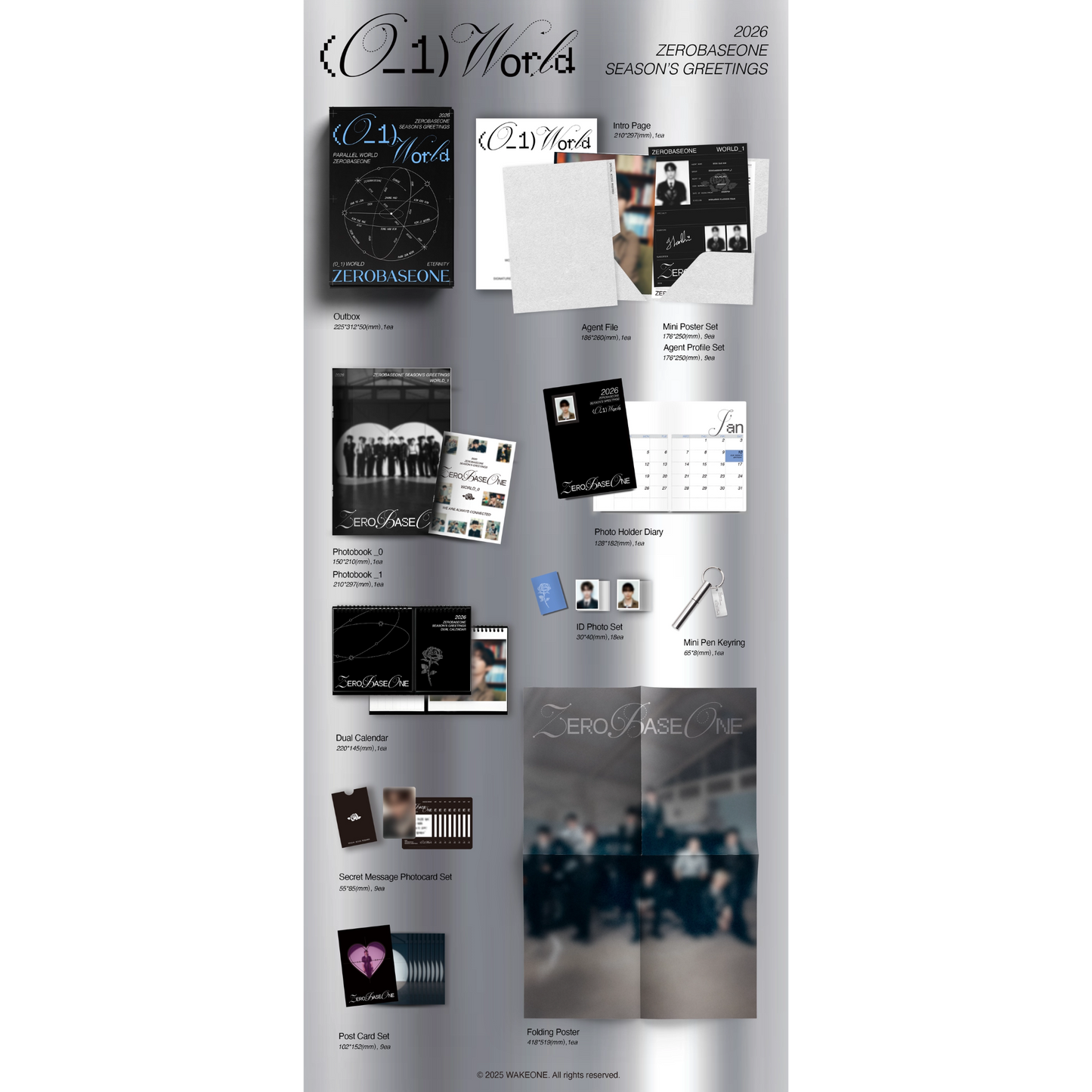 (POB) ZEROBASEONE - 2026 SEASON'S GREETING'S (0_1) World