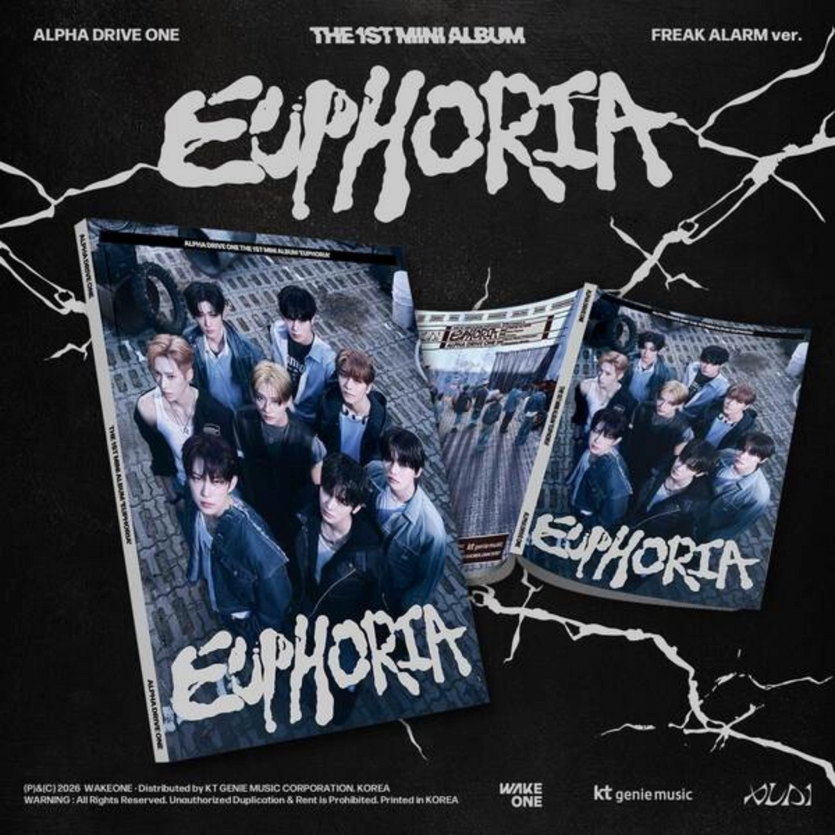 ALPHA DRIVE ONE - 1st Mini Album EUPHORIA (FREAK ALARM Ver.)
