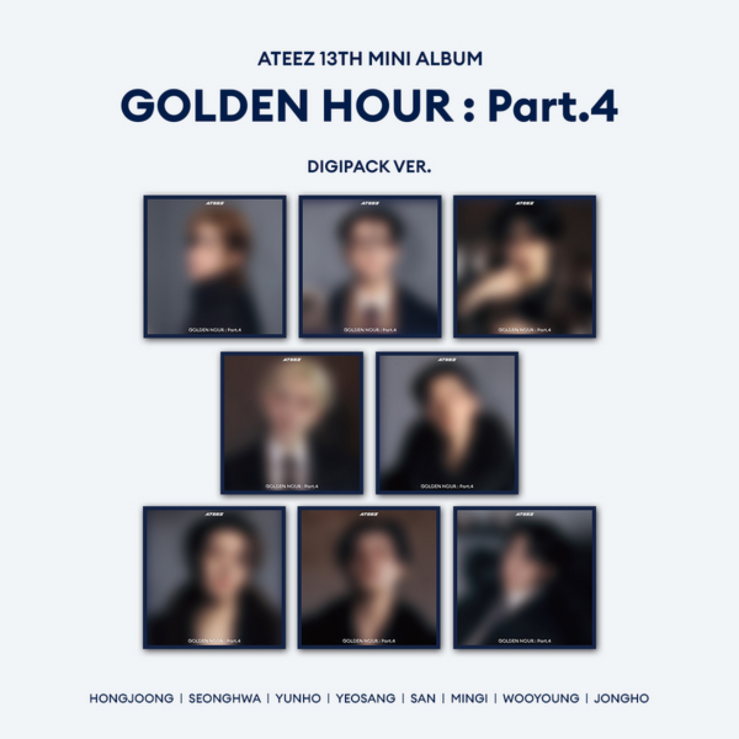 ATEEZ - 13th Mini Album GOLDEN HOUR : Part.4 (DIGIPACK Ver.)