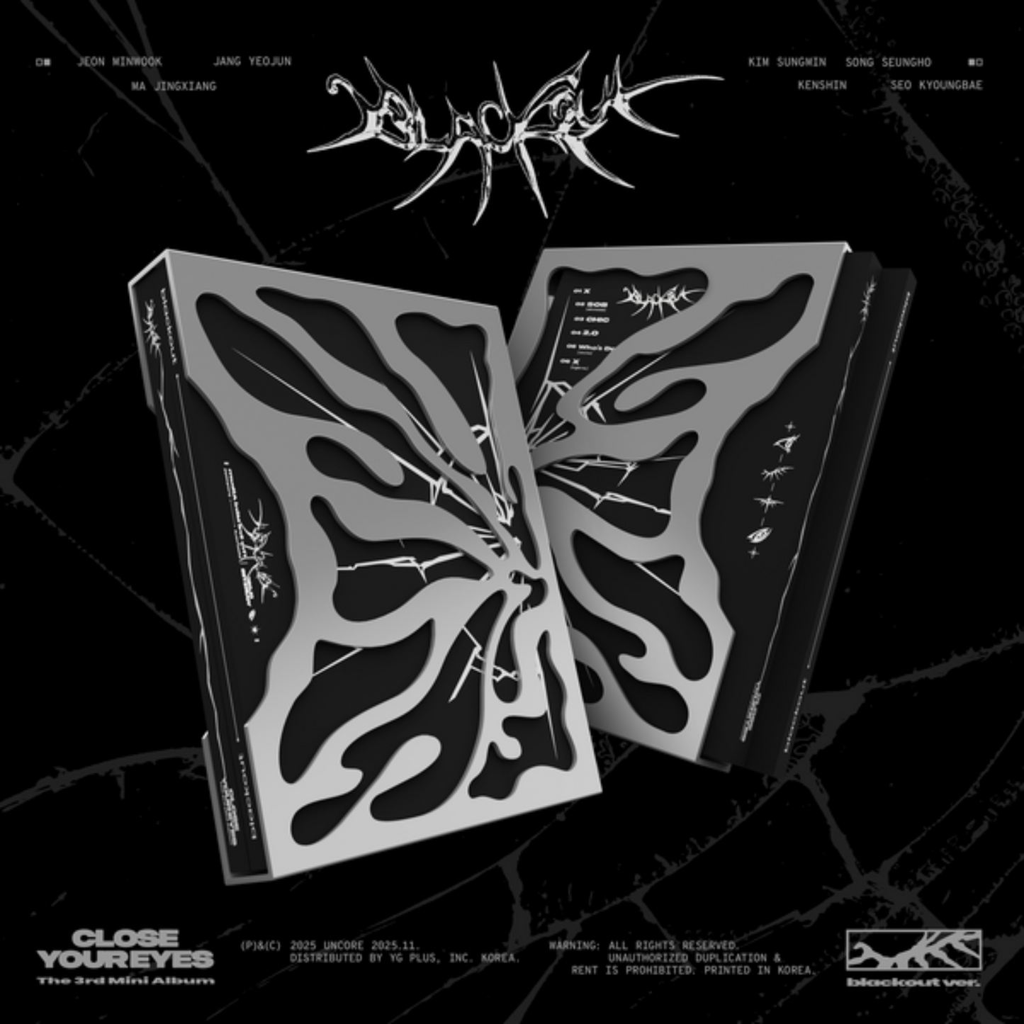 CLOSE YOUR EYES - 3rd Mini Album blackout (blackout Ver.)