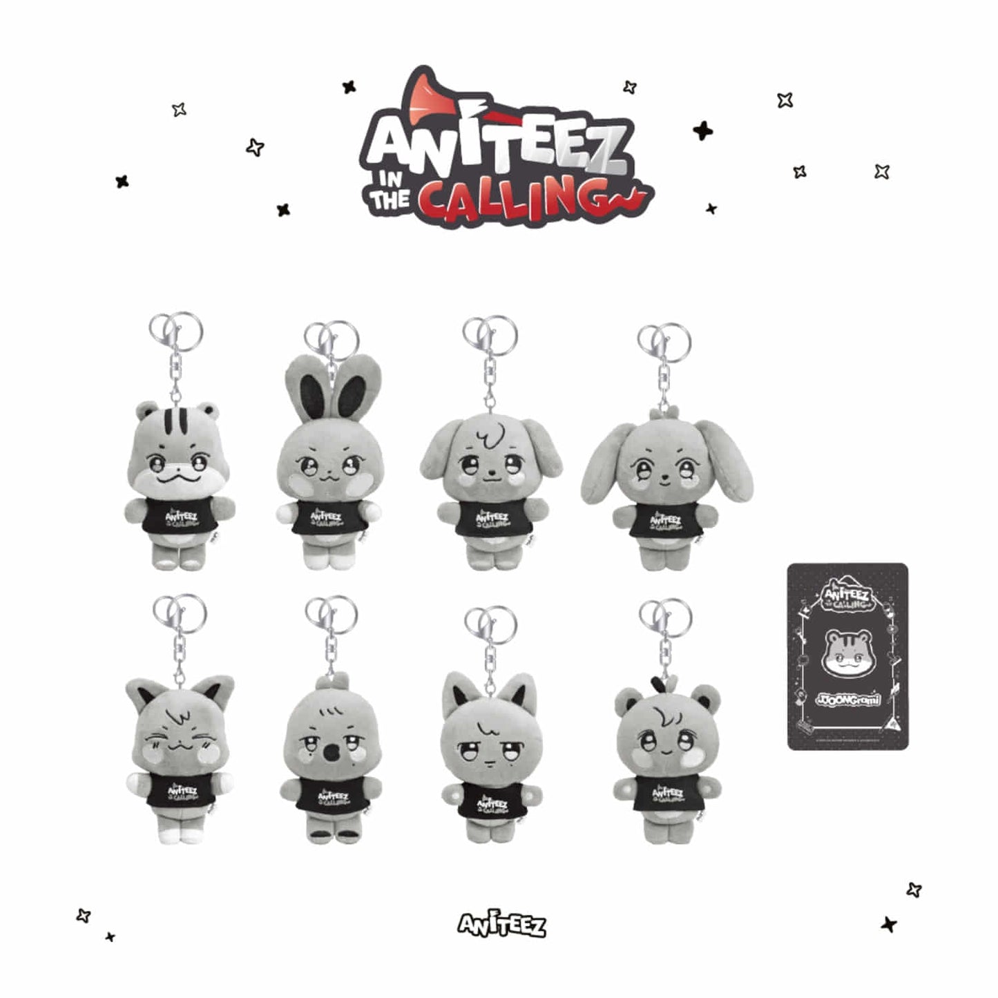 ATEEZ ANITEEZ IN THE CALLING PLUSH KEYRING
