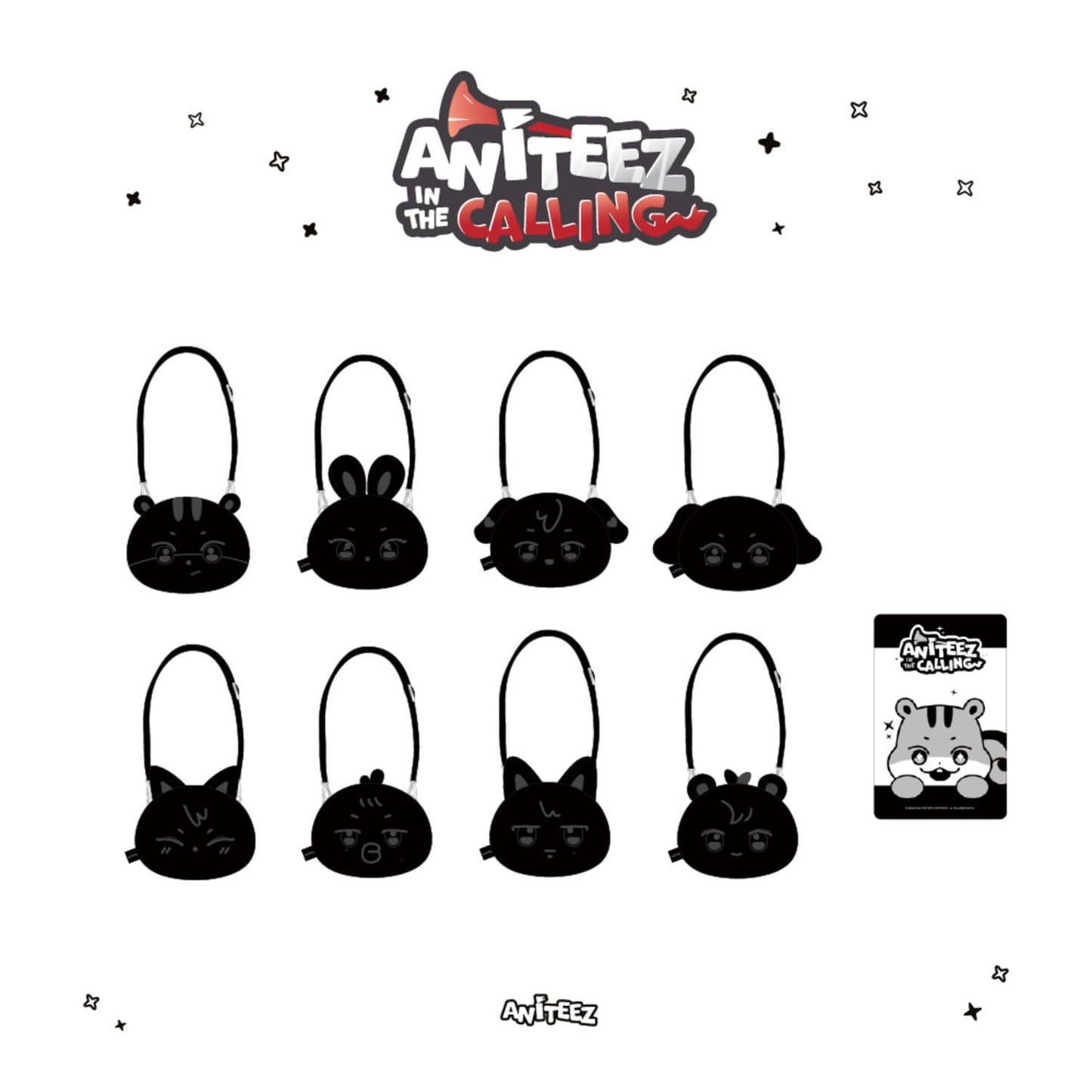 ATEEZ ANITEEZ IN THE CALLING FACE POUCH BAG