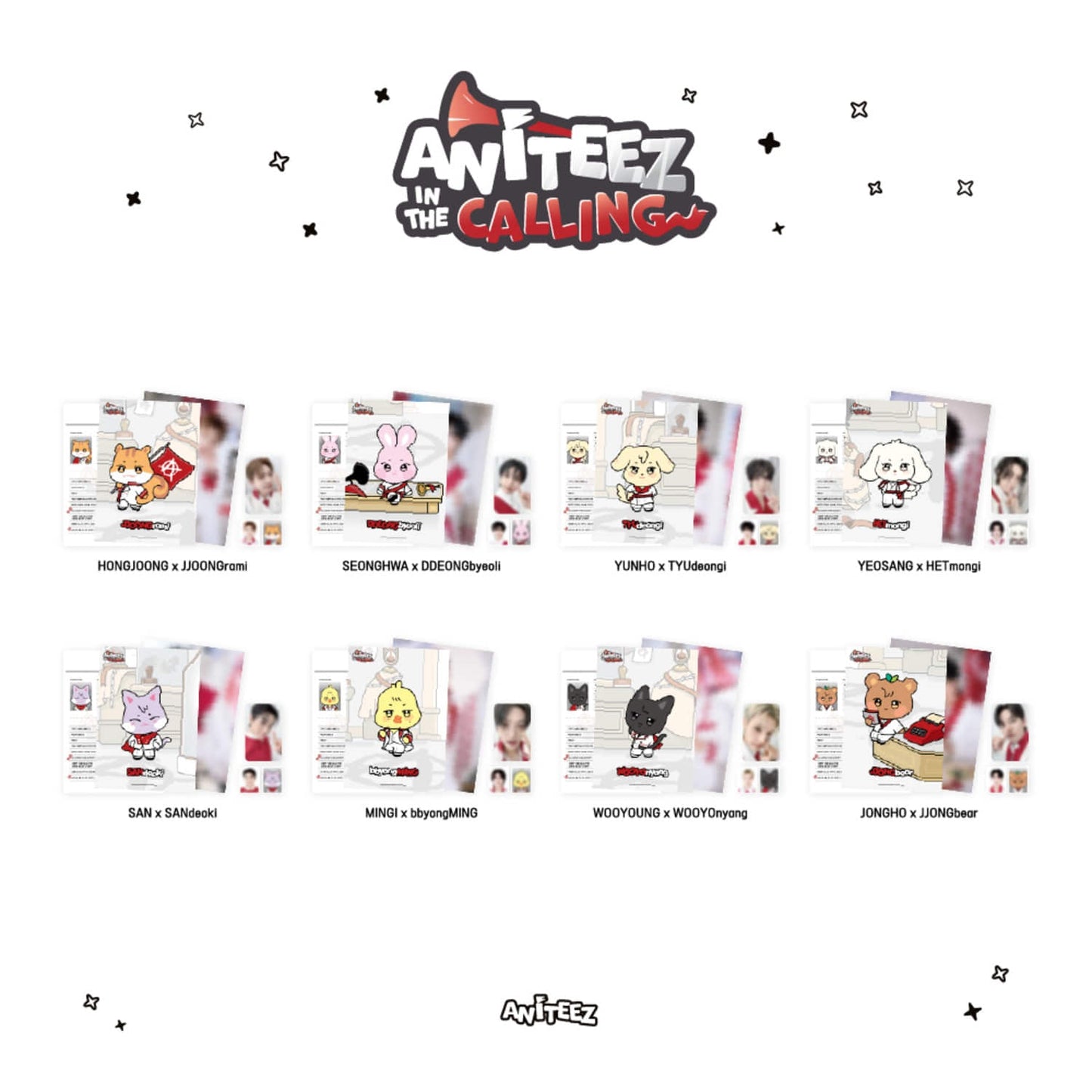 ATEEZ ANITEEZ IN THE CALLING CALLING PROFILE HOLDER SET