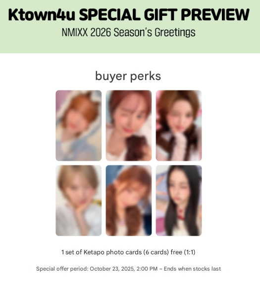 (POB) NMIXX - 2026 SEASON'S GREETINGS MIXX DREAM