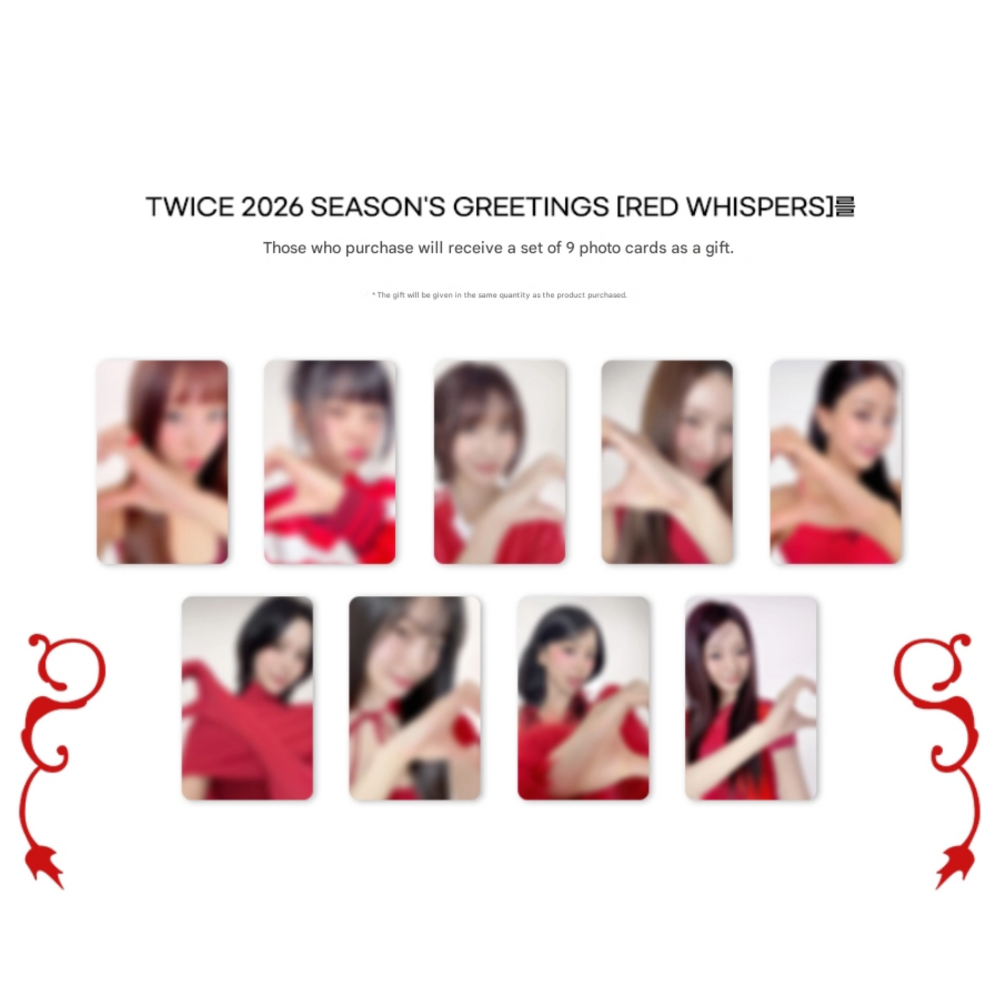 (POB) TWICE - 2026 SEASON'S GREETINGS RED WHISPERS