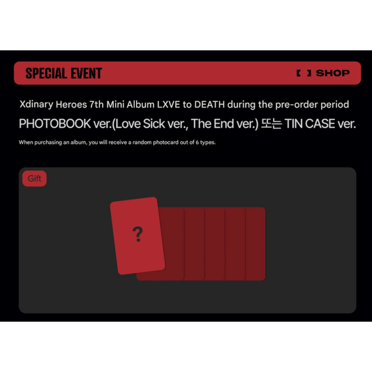 (POB) Xdinary Heroes - 7th Mini Album Lxve to Death (Photobook ver.)