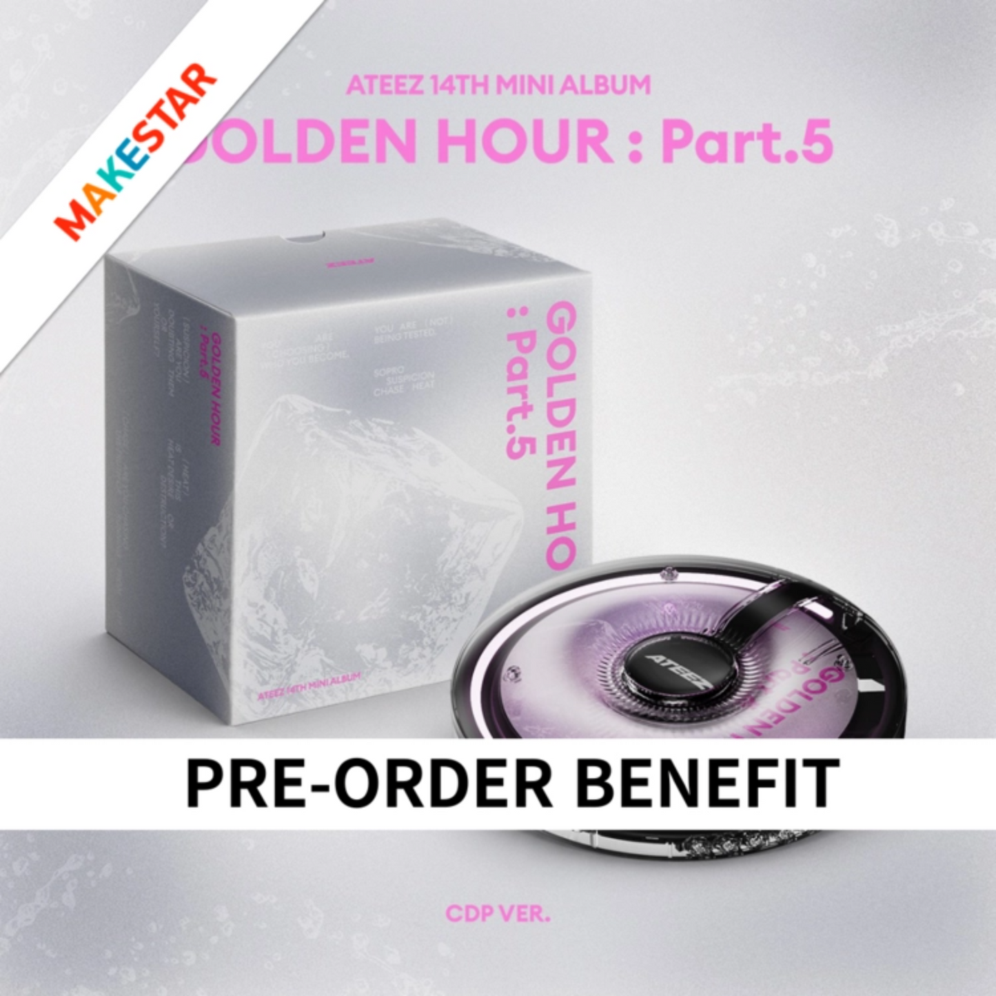 PRE-ORDER: (POB) ATEEZ - 14th Mini Album GOLDEN HOUR : Part.5 (CDP VER.)