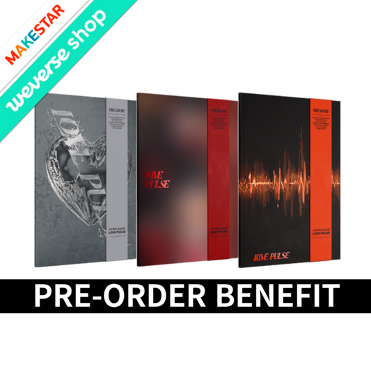 PRE-ORDER: TREASURE - 3rd Mini Album LOVE PULSE com MAKESTAR/WEVERSE POB