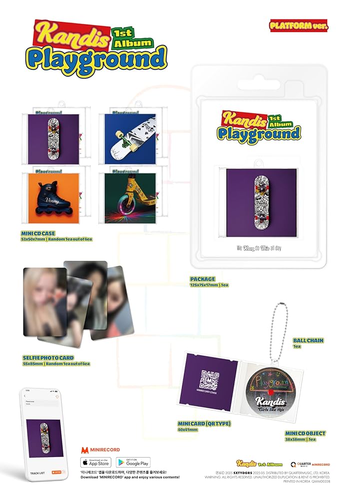 Kandis' 1st regular album Playground (Platform ver.)
