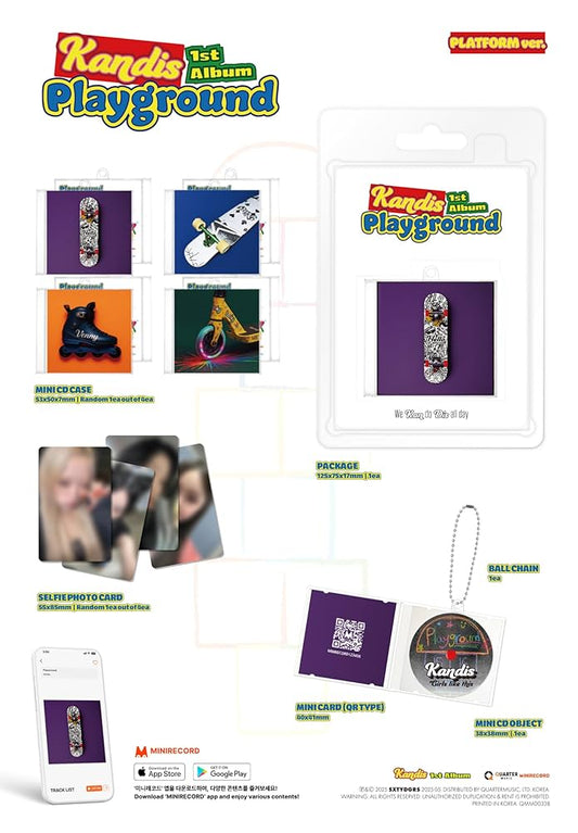 Kandis' 1st regular album Playground (Platform ver.)