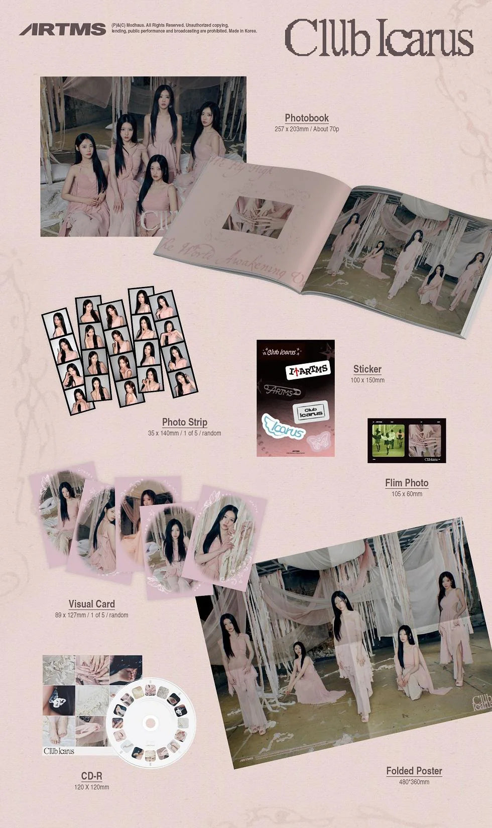 ARTMS 1st Mini Album [Club Icarus] (B ver.)