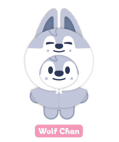 Stray Kids SKZOO 10CM PLUSH OUTFIT - SKZ 5'CLOCK Wolf Chan
