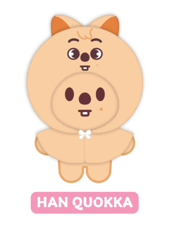 Stray Kids SKZOO 10CM PLUSH OUTFIT - SKZ 5'CLOCK HAN QUOKKA