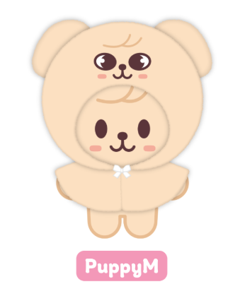 Stray Kids SKZOO 10CM PLUSH OUTFIT - SKZ 5'CLOCK PuppyM