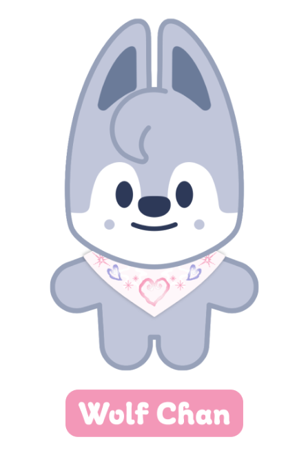 Stray Kids SKZOO 10CM PLUSH - SKZ 5'CLOCK Wolf Chan