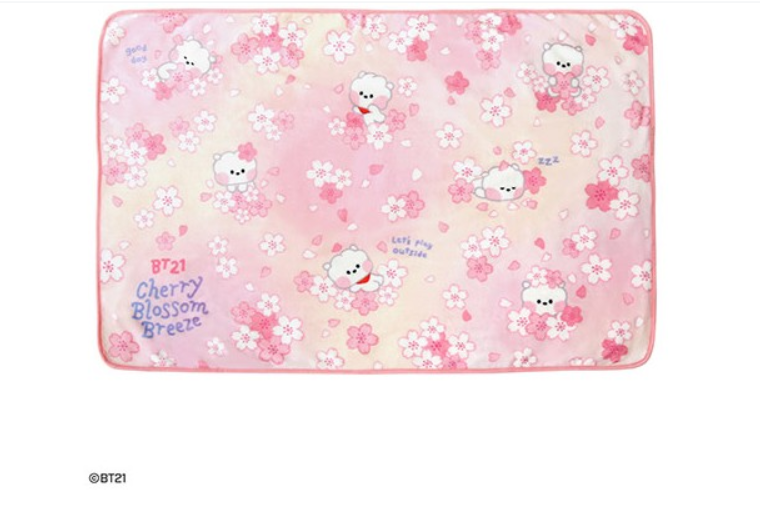 BT21_Minnie_Blanket_Cherry Blossom RJ