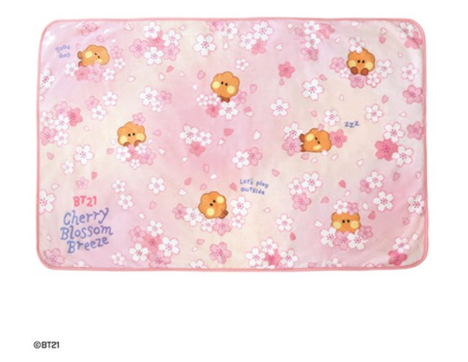 BT21_Minini_Blanket_Cherry Blossom Shooky