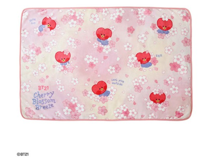 BT21_Minini_Blanket_Cherry Blossom Tata