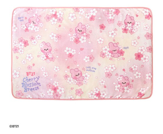 BT21_Minnie_Blanket_Cherry Blossom Cooky