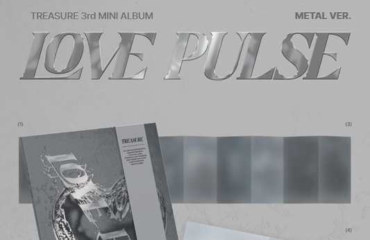PRE-ORDER: TREASURE - 3rd Mini Album LOVE PULSE com MAKESTAR/WEVERSE POB