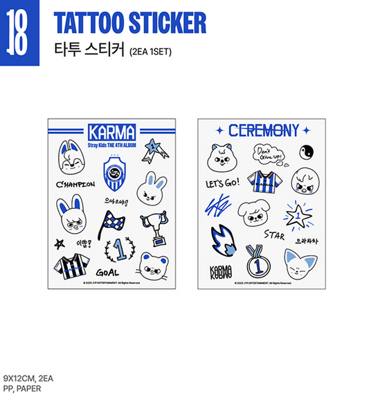 Stray Kids Karma TATTOO STICKER