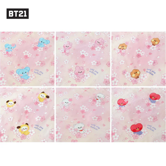 BT21 Cherry Blossom Blanket