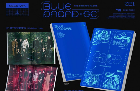 PRE-ORDER: ZEROBASEONE - 5th Mini Album BLUE PARADISE (hide/seek ver)