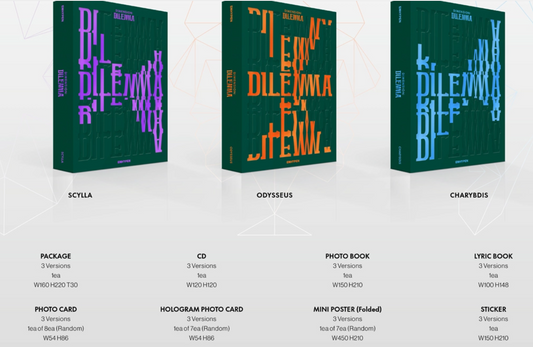 Pre-order: ENHYPEN - VOL.1 [DIMENSION : DILEMMA] (ODYSSEUS / SCYLLA / CHARYBDIS Ver.)