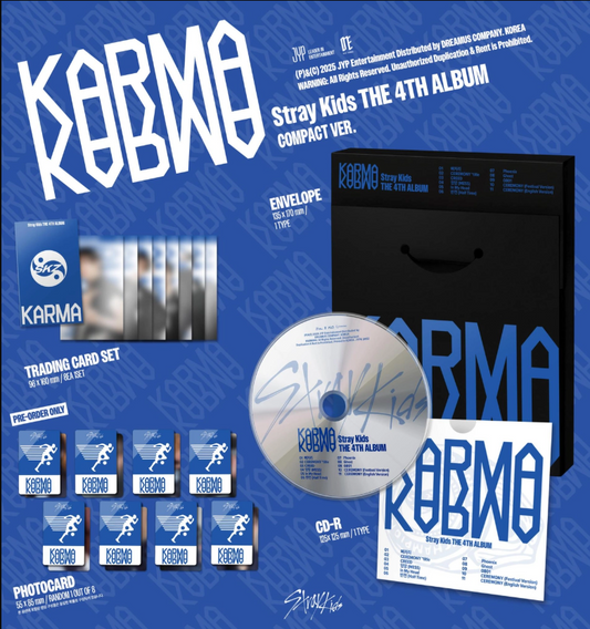 PRE-ORDER: Stray Kids - 4th Full Album 'KARMA' (COMPACT VER.)