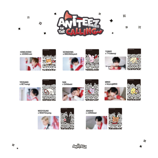 ATEEZ ANITEEZ IN THE CALLING CARD COVER STICKER SET