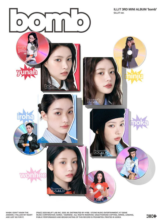 [P] ILLIT 3rd Mini Album 'bomb' (GLLIT ver.)