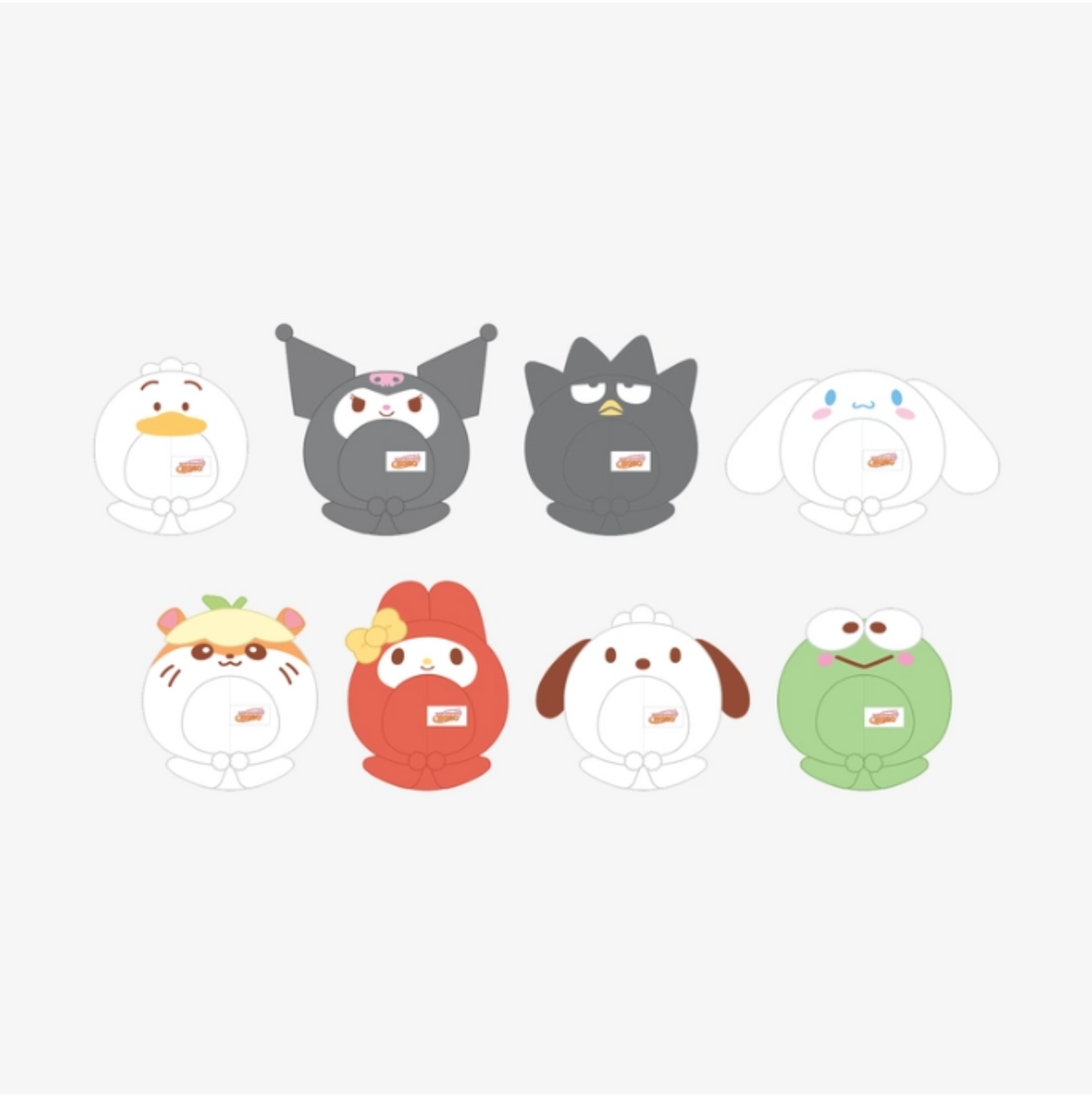 PRE-ORDER: SKZOO X SANRIO CHARACTERS - 10CM SKZOO PLUSH OUTFIT (SANRIO CHARACTERS Ver.)
