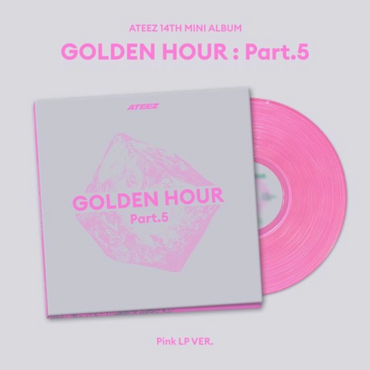 ATEEZ - 14th Mini Album GOLDEN HOUR : Part.5 (Pink LP Ver.)