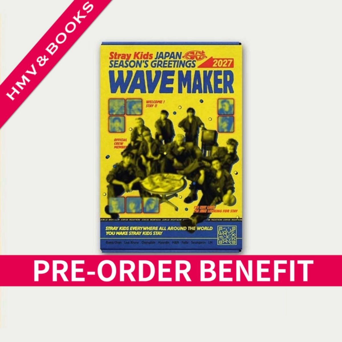 Stray Kids JAPAN SEASON’S GREETINGS 2027 WAVE MAKER (com POB)
