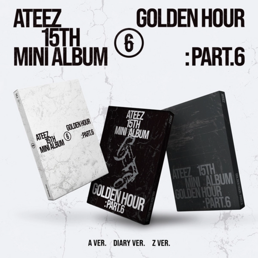 PRE-ORDER: ATEEZ - 15th Mini Album GOLDEN HOUR : Part.6
