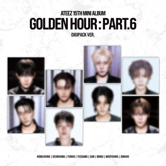 PRE-ORDER: ATEEZ - 15th Mini Album GOLDEN HOUR : Part.6 (DIGIPACK VER.)
