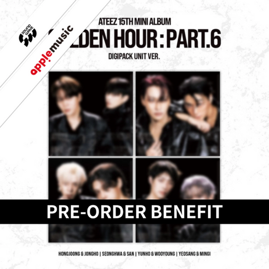 PRE-ORDER com POB: ATEEZ - 15th Mini Album GOLDEN HOUR : Part.6 (DIGIPACK UNIT VER.)