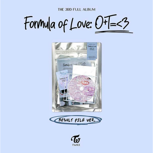 TWICE - VOL.3 FORMULA OF LOVE : O+T=<3 (RESULT FILE Ver.)