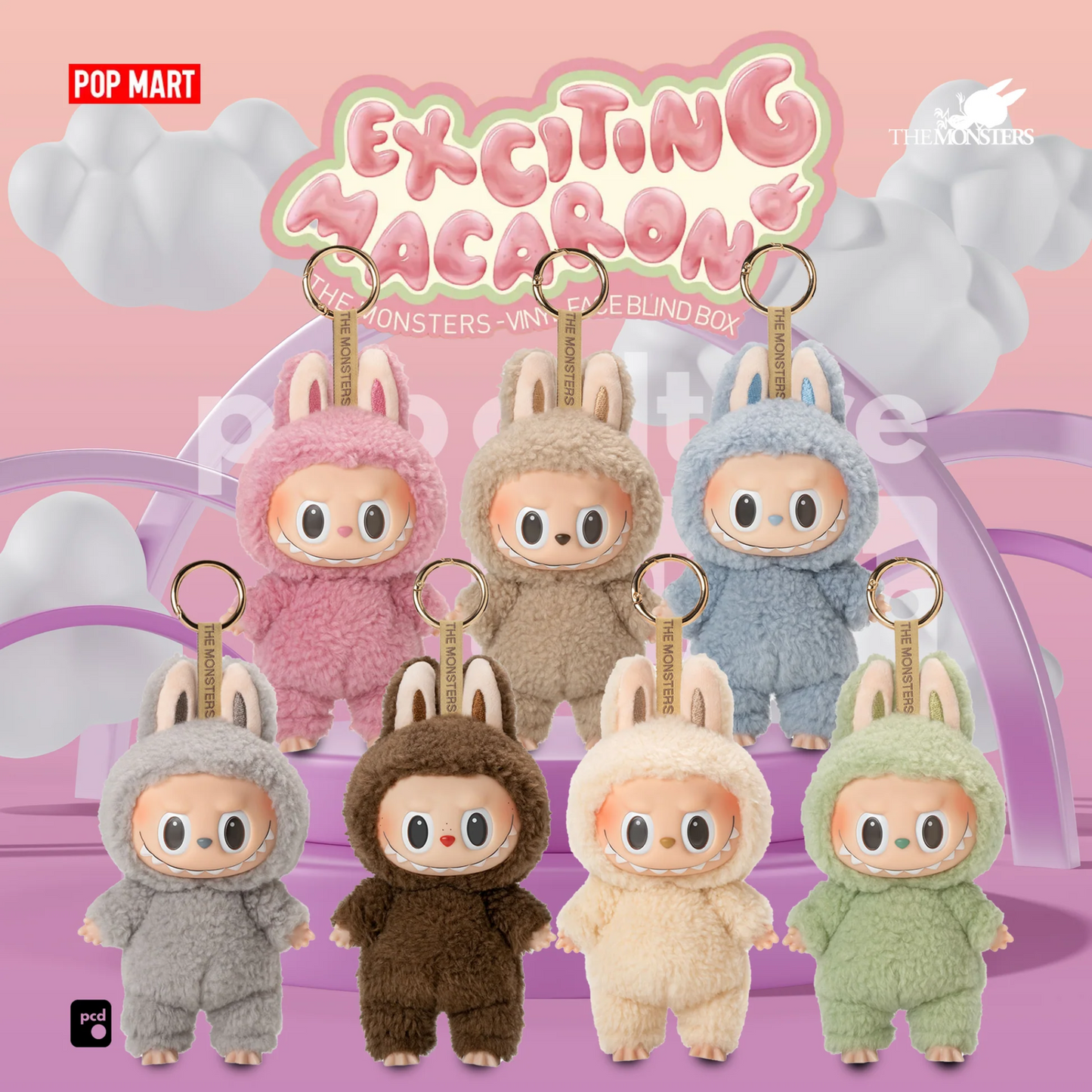 POPMART - THE MONSTERS Exciting Macaron Vinyl Face Blind Box Labubu
