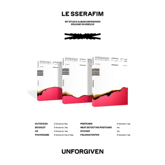 LE SSERAFIM - 1st Studio Album UNFORGIVEN