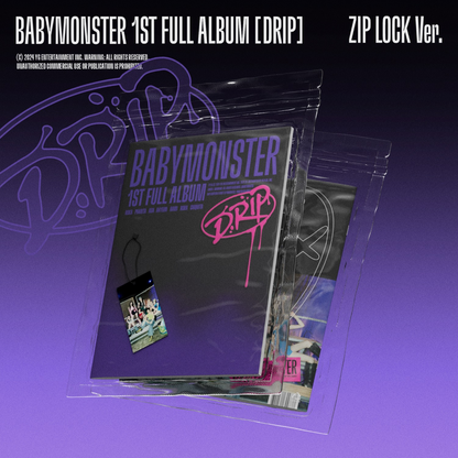 BABYMONSTER - 1st FULL ALBUM DRIP (ZIP LOCK Ver. / BINDER Ver.)