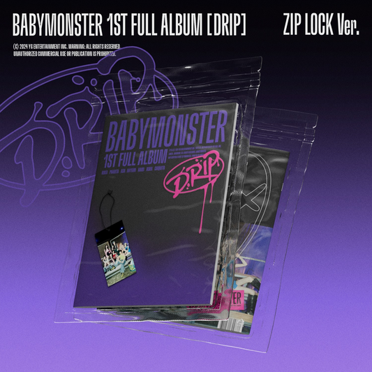 BABYMONSTER - 1st FULL ALBUM DRIP (ZIP LOCK Ver. / BINDER Ver.)